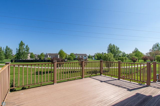 828 Cinnamon Ridge Pl, West Fargo, ND 58078 - wooden deck featuring a yard
