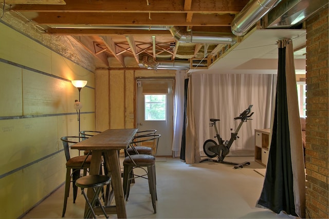 2509 Jade St, Mora, MN 55051 - dining room with concrete flooring