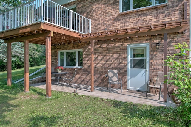 2509 Jade St, Mora, MN 55051 - view of patio / terrace featuring a deck
