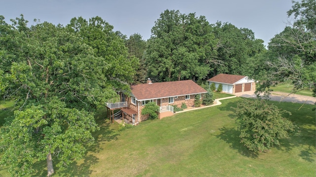 2509 Jade St, Mora, MN 55051 - view from above of property with a heavily wooded area
