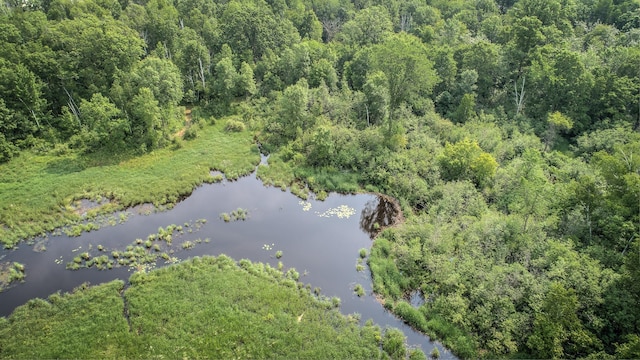 2509 Jade St, Mora, MN 55051 - aerial view of a large body of water and a heavily wooded area