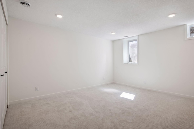 2930 Salem Ave, Saint Louis Park, MN 55416 - basement with light carpet, baseboards, and recessed lighting