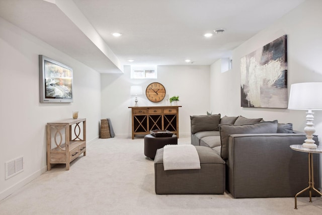 2930 Salem Ave, Saint Louis Park, MN 55416 - carpeted living area featuring recessed lighting and baseboards