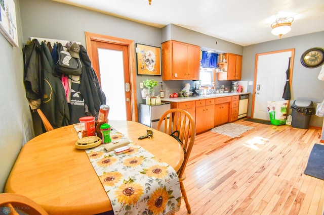 2009 7th St N, Fargo, ND 58102 - dining room featuring light wood-style flooring