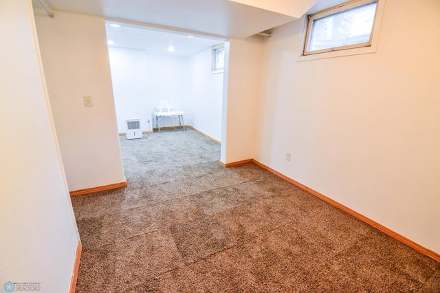 2009 7th St N, Fargo, ND 58102 - basement featuring carpet flooring and baseboards