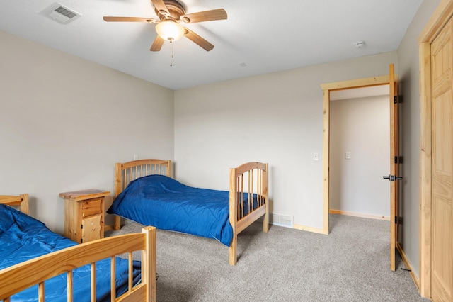 2487 2nd St SW, Buffalo, MN 55313 - bedroom featuring carpet flooring, ceiling fan, and baseboards