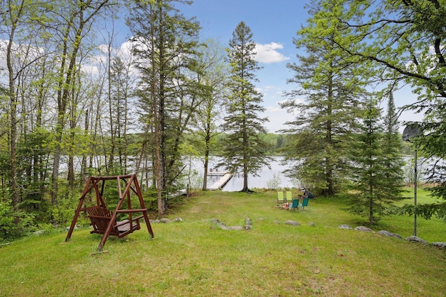 7194 Quentin Rd NE, Outing, MN 56662 - view of green lawn with a water view