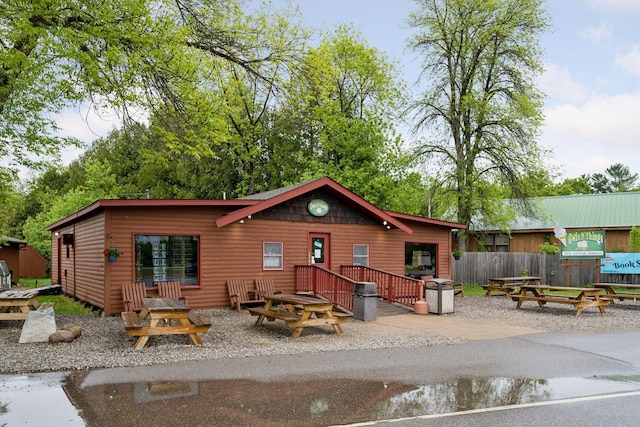 7194 Quentin Rd NE, Outing, MN 56662 - chalet / cabin featuring faux log siding
