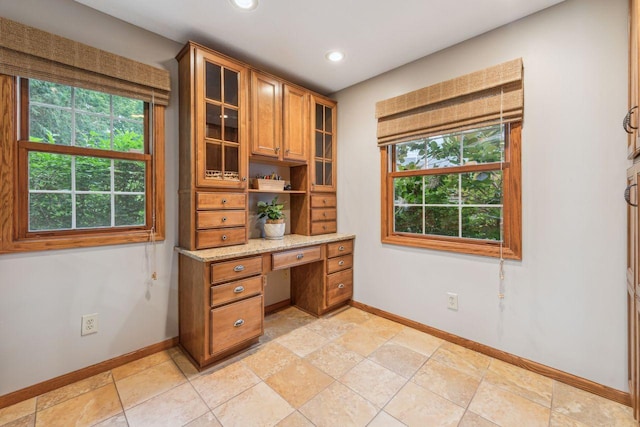 5241 Silver Maple Cir, Minnetonka, MN 55343 - unfurnished office with built in study area and recessed lighting