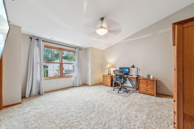 5241 Silver Maple Cir, Minnetonka, MN 55343 - office area with a ceiling fan and carpet