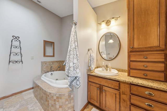 5241 Silver Maple Cir, Minnetonka, MN 55343 - full bath with a jetted tub and vanity