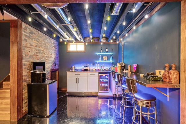 2651 Colfax Ave N, Minneapolis, MN 55411 - indoor dry bar featuring wine cooler