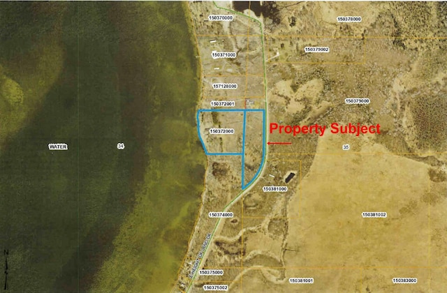 22560 Height Of Land Dr, Detroit Lakes, MN 56501 - aerial view of property's location featuring property parcel outlined