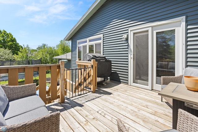 3003 15th Ave S, Moorhead, MN 56560 - wooden terrace featuring grilling area