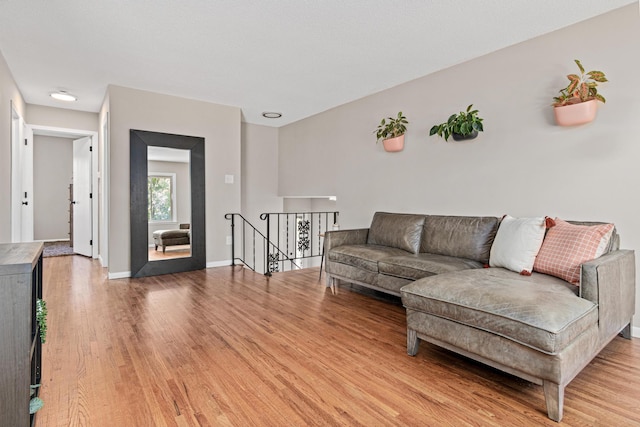 2613 107th Ln NW, Coon Rapids, MN 55433 - living area featuring light wood finished floors and baseboards
