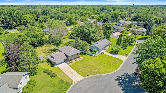 2613 107th Ln NW, Coon Rapids, MN 55433 - aerial view of residential area with a forest