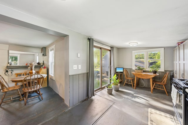 S233 Church Ave, Spring Valley, WI 54767 - dining area featuring concrete flooring