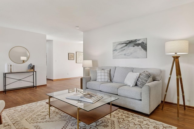 11124 Welcome Ave N, Champlin, MN 55316 - living room with wood finished floors and baseboards