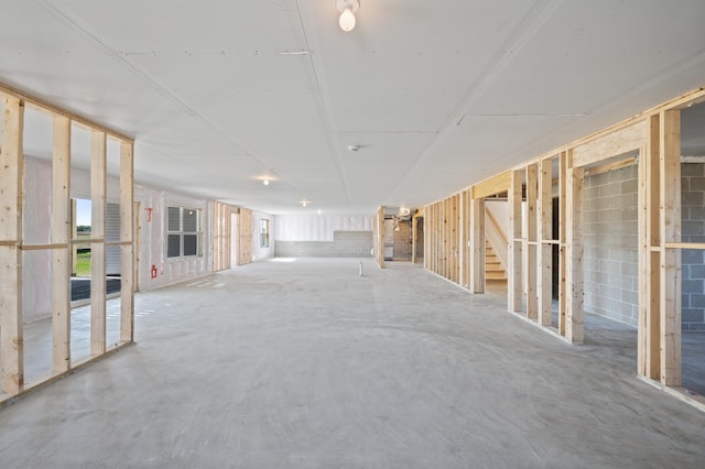 2520 230th Ct NW, Saint Francis, MN 55070 - misc room featuring concrete flooring and stairway