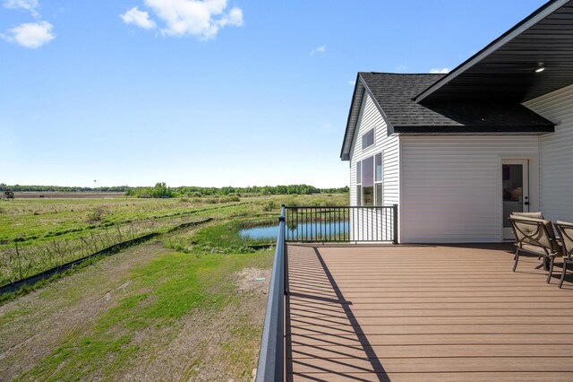 2520 230th Ct NW, Saint Francis, MN 55070 - wooden deck with a water view