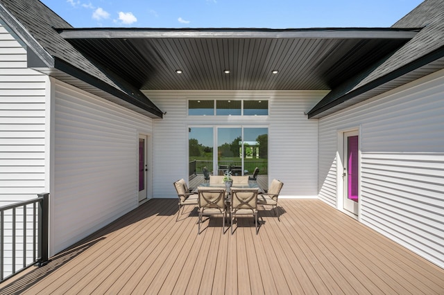 2520 230th Ct NW, Saint Francis, MN 55070 - deck with outdoor dining space