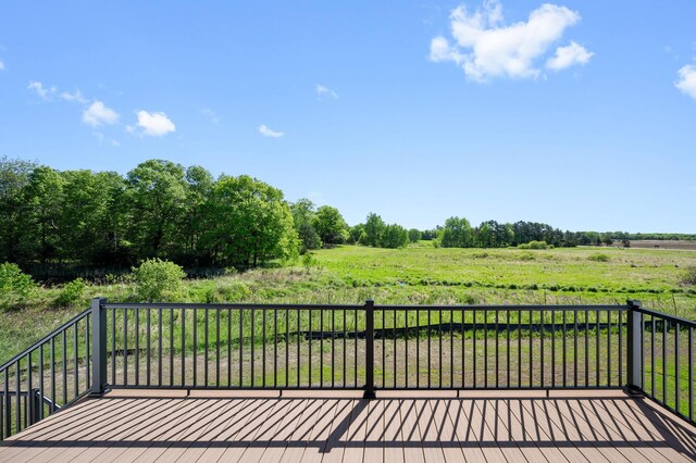 2520 230th Ct NW, Saint Francis, MN 55070 - wooden terrace featuring a view of countryside