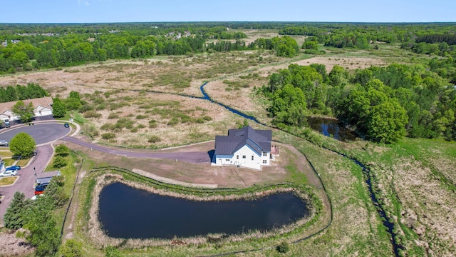 2520 230th Ct NW, Saint Francis, MN 55070 - aerial overview of property's location with a nearby body of water and a heavily wooded area