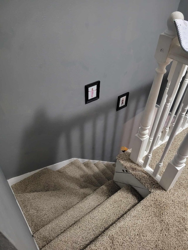 640 6th St, Albany, MN 56307 - staircase featuring carpet