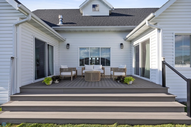 2652 70th Ave S, Fargo, ND 58104 - wooden terrace with outdoor lounge area