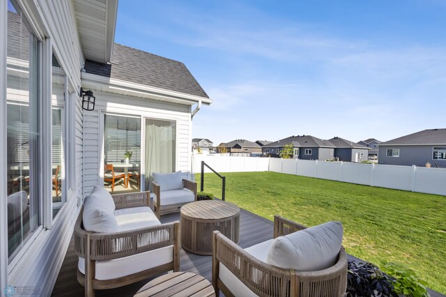 2652 70th Ave S, Fargo, ND 58104 - deck featuring a residential view and an outdoor hangout area