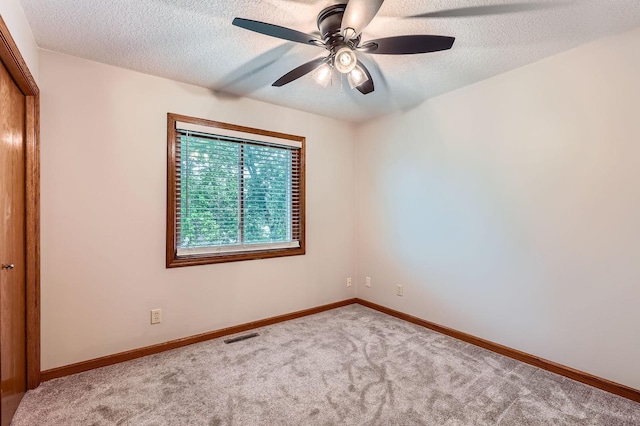 4900 Hodgson Rd, Connection, Shoreview, MN 55126 - unfurnished room featuring carpet floors, a textured ceiling, and ceiling fan