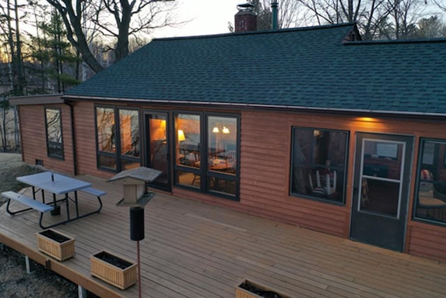 29626 436th Pl, Farm Island Twp, MN 56431 - view of wooden terrace