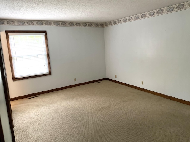 7765 Woodpark Blvd, Woodbury, MN 55125 - empty room featuring light carpet, a textured ceiling, and baseboards