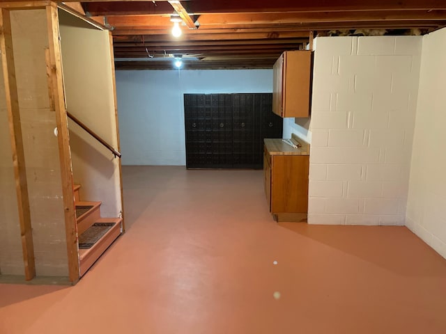 7765 Woodpark Blvd, Woodbury, MN 55125 - unfinished basement featuring stairs