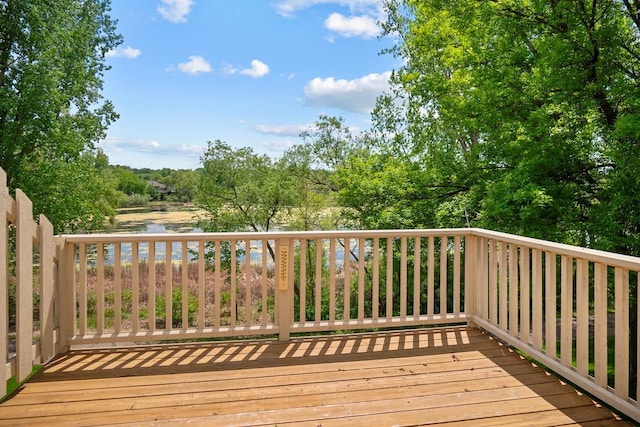 1439 Summit Shores Dr, Burnsville, MN 55306 - deck with a water view
