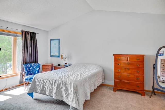 1439 Summit Shores Dr, Burnsville, MN 55306 - bedroom with vaulted ceiling, multiple windows, carpet flooring, and baseboards