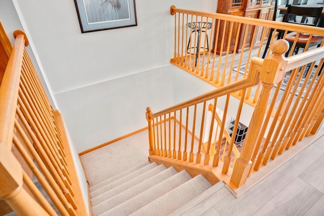 1439 Summit Shores Dr, Burnsville, MN 55306 - stairs with baseboards