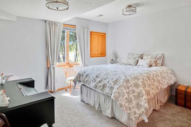 1439 Summit Shores Dr, Burnsville, MN 55306 - bedroom with light carpet, a textured ceiling, and baseboards