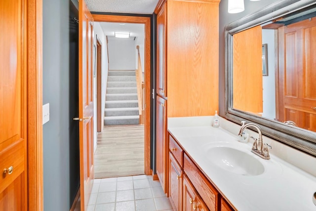 1439 Summit Shores Dr, Burnsville, MN 55306 - bathroom with vanity and tile patterned floors