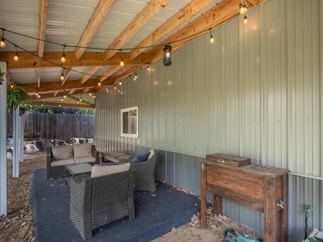 306 Benton St W, Cologne, MN 55322 - view of patio / terrace with an outdoor living space