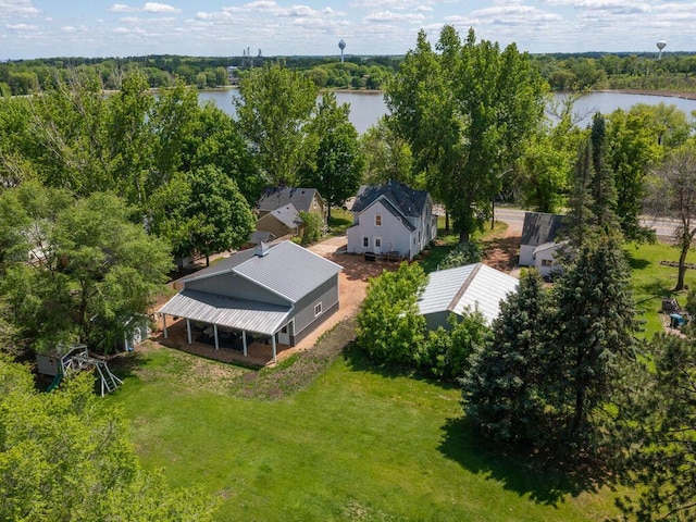 306 Benton St W, Cologne, MN 55322 - aerial view of property and surrounding area featuring a large body of water