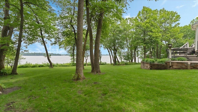 7420 Long Lake Rd, Dovre Twp, MN 56201 - view of green lawn featuring a water view