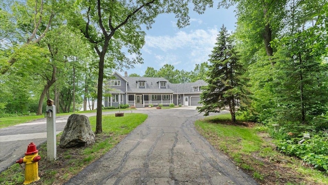 7420 Long Lake Rd, Dovre Twp, MN 56201 - view of front of house with driveway, an attached garage, and a porch