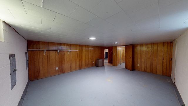 706 19th St, Albert Lea, MN 56007 - finished basement with wooden walls