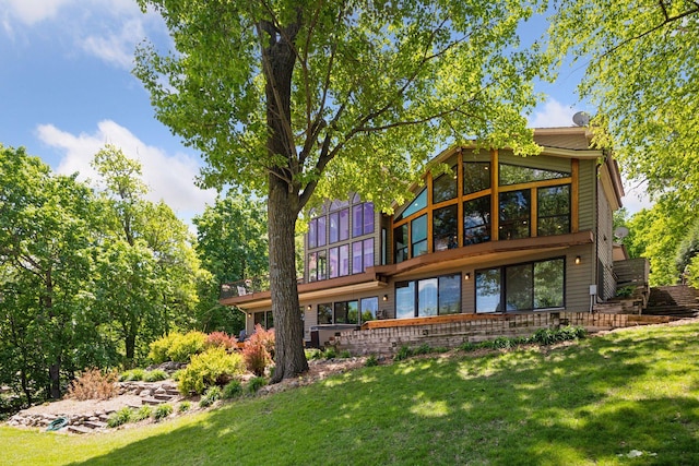 4080 Lotus Dr, Minnetrista, MN 55331 - back of property featuring a yard
