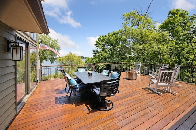 4080 Lotus Dr, Minnetrista, MN 55331 - deck with outdoor dining space
