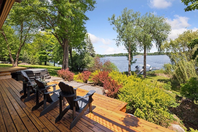 4080 Lotus Dr, Minnetrista, MN 55331 - deck with a water view