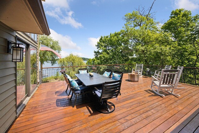 4080 Lotus Dr, Minnetrista, MN 55331 - deck featuring outdoor dining area