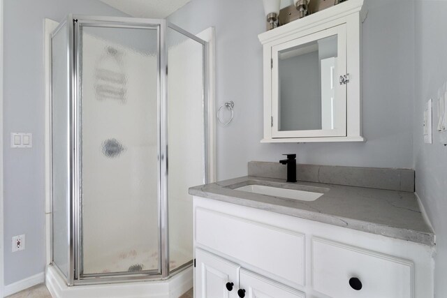 1901 Lexington Ave S, Mendota Heights, MN 55118 - bathroom with vanity and a shower stall