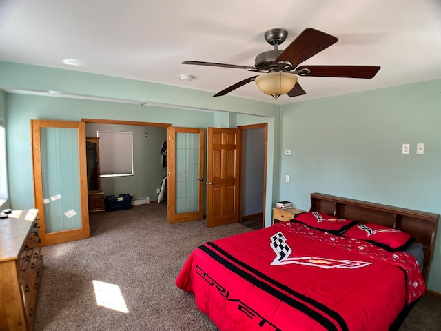 10306 Hemlock St NW, Annandale, MN 55302 - carpeted bedroom featuring ceiling fan